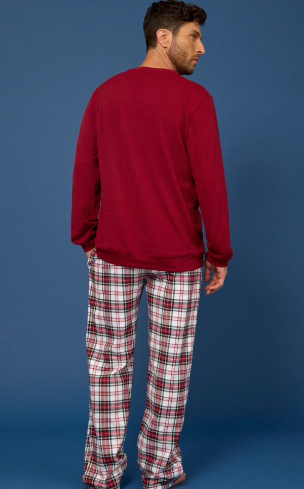 Pijama Blusa Manga Longa com Calça Rommel