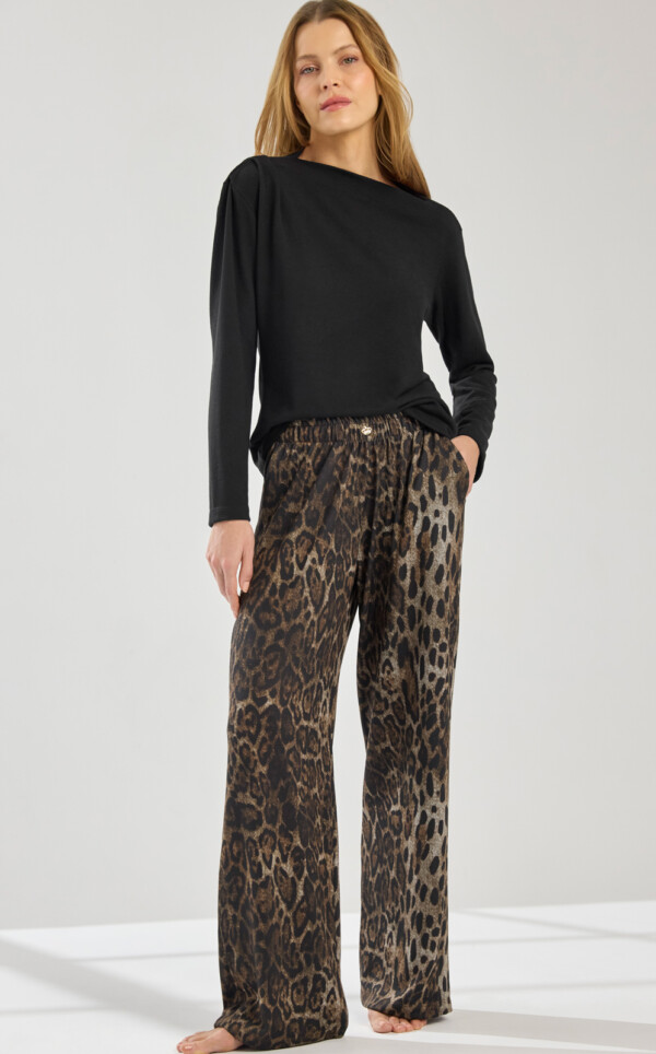 Pijama Blusa Manga Longa com Calça Gina