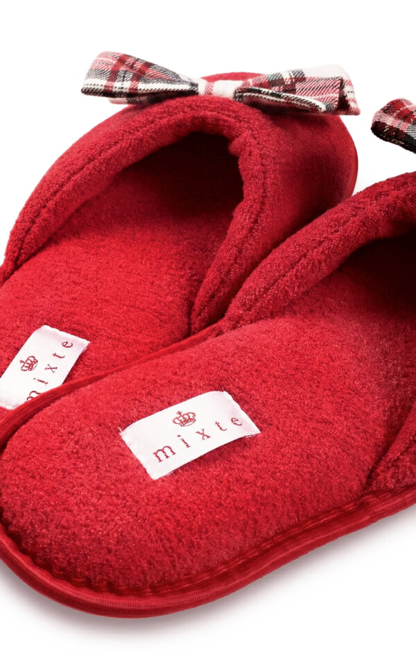 Pantufas Atoalhadas com Laço Paloma