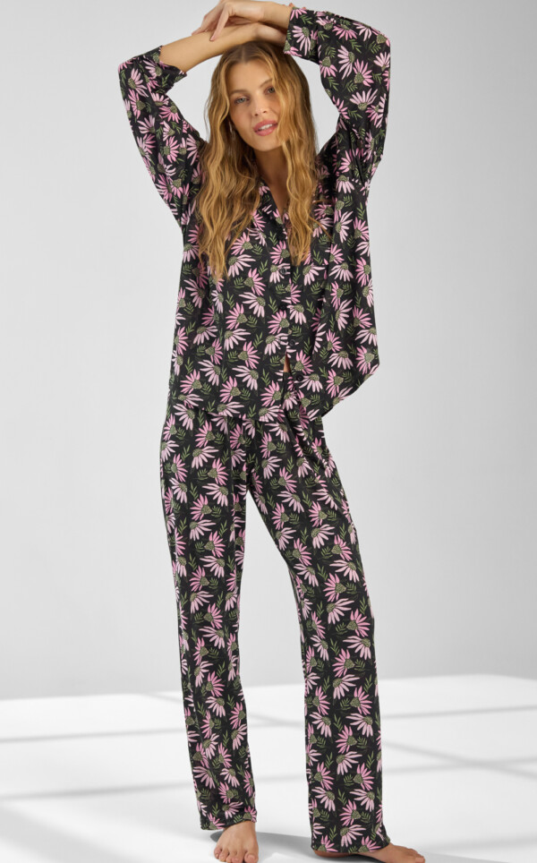 Pijama Americano Manga Longa com Calça Alaia