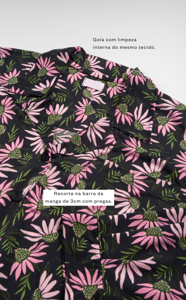 Pijama Americano Manga Longa com Calça Alaia