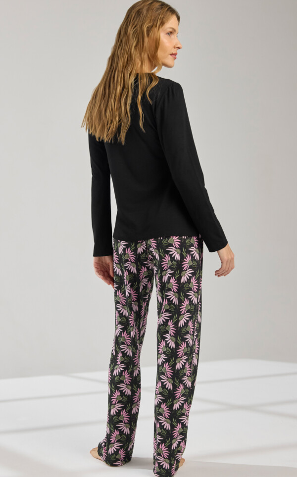 Pijama Blusa Manga Longa com Calça Alaia