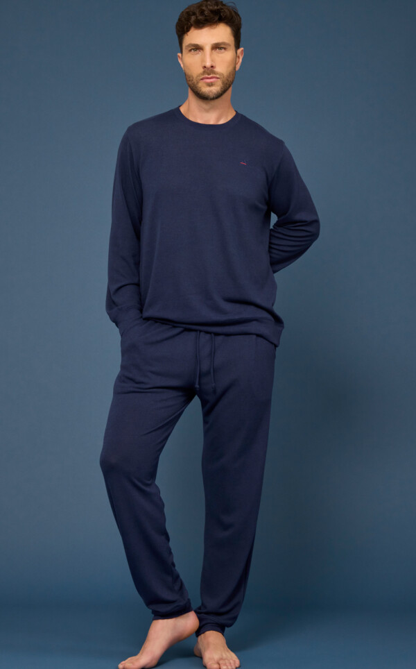 Pijama Blusa Manga Longa com Calça Francesco