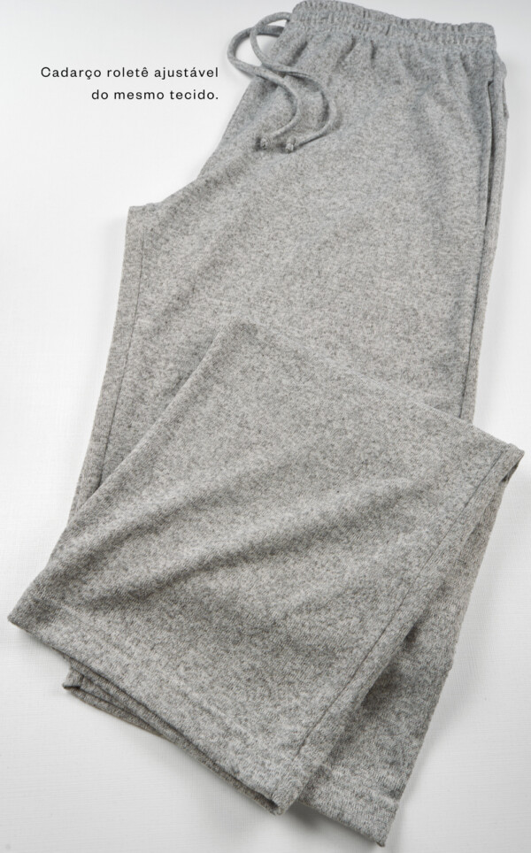 Pijama Blusa Manga Longa com Calça Julian