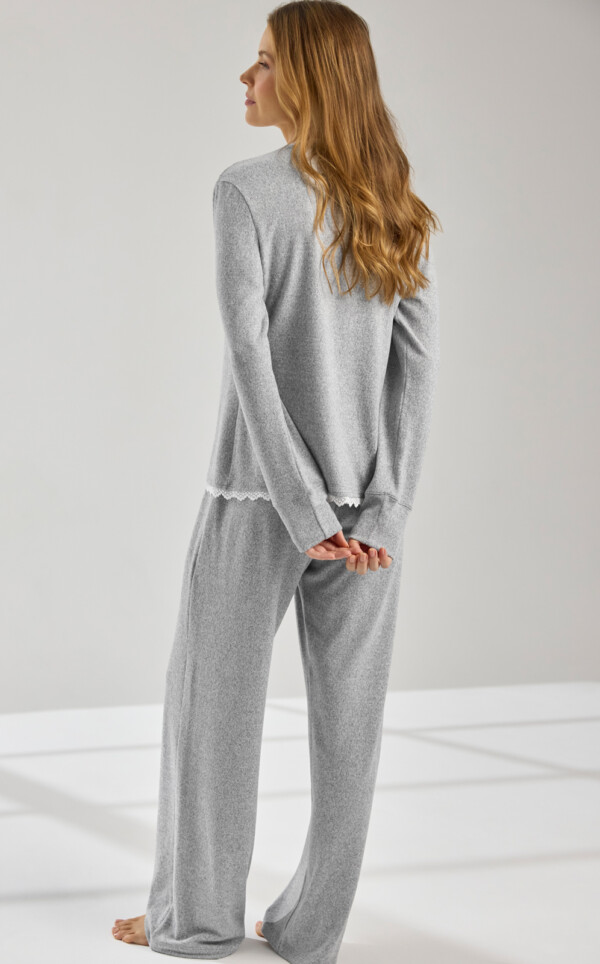 Pijama Americano Manga Longa com Calça Alba