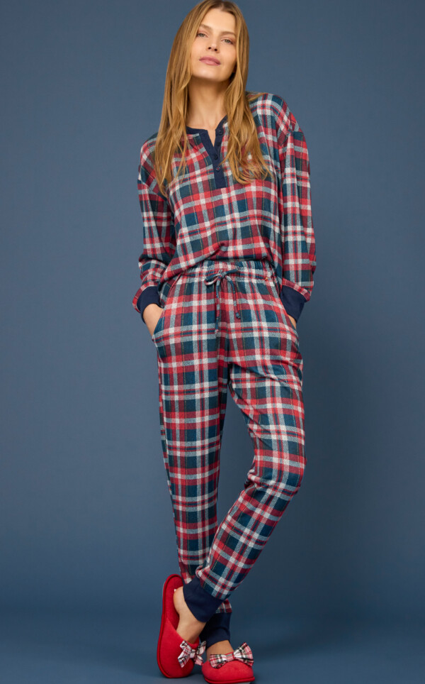 Pijama Blusa Manga Longa com Calça Jogger Vivian