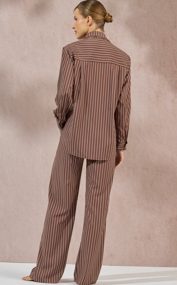 Premium – Pijama Americano Manga Longa com Calça Palazzo Constanza