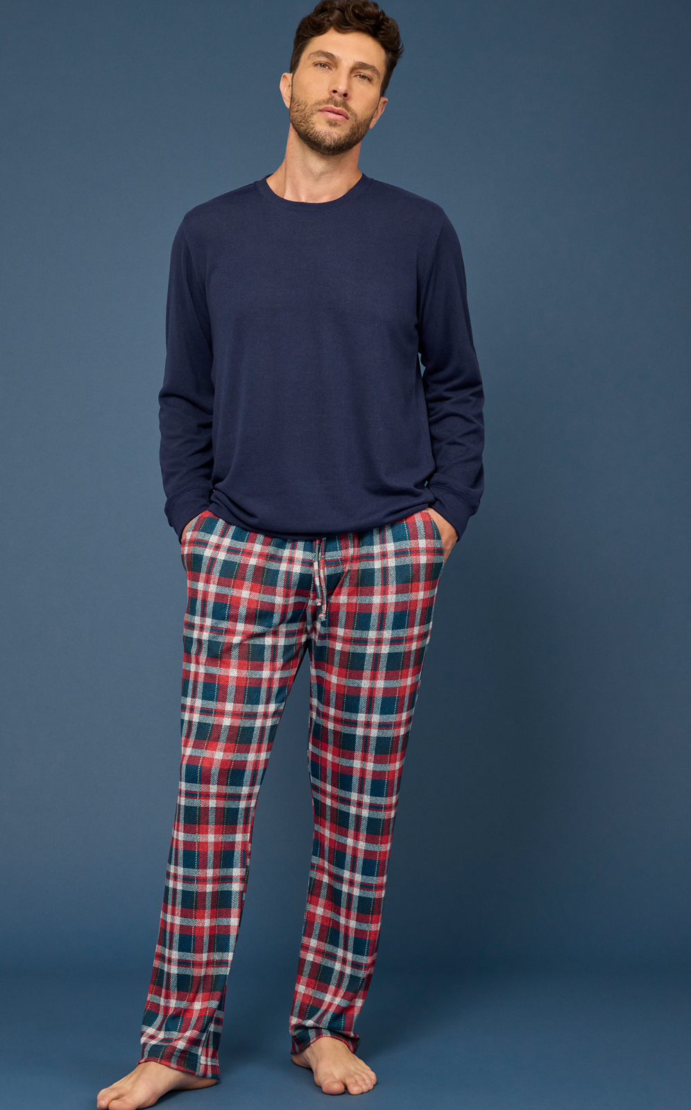 Pijama Blusa Manga Longa com Calça Amaury
