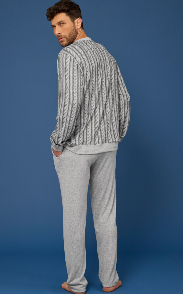 Pijama Blusa Manga Longa com Calça Julian