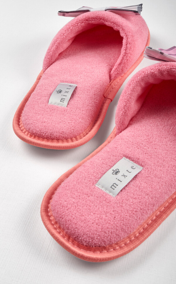 Pantufas Atoalhadas com Laço Matilda