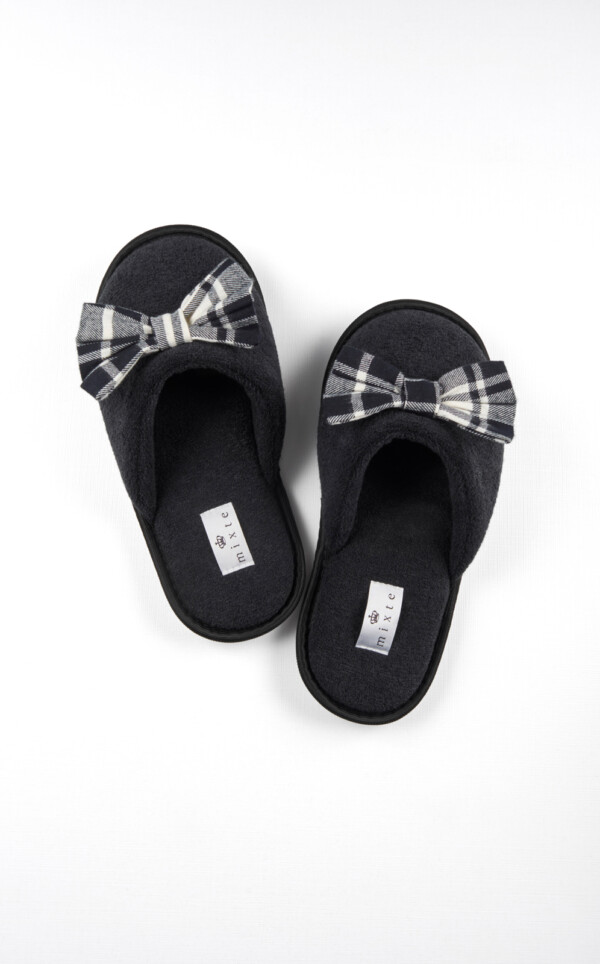 Pantufas Atoalhadas com Laço Gianella