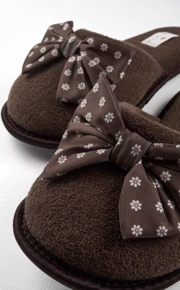 Pantufas Atoalhadas com Laço Susan