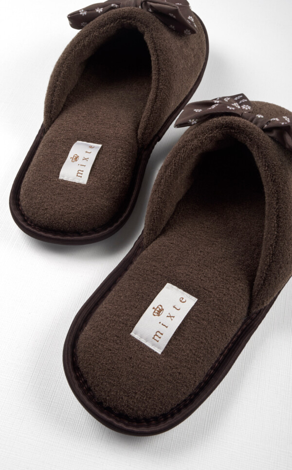 Pantufas Atoalhadas com Laço Susan