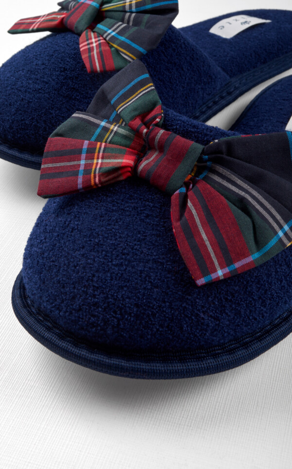 Pantufas Atoalhadas com Laço Izabel