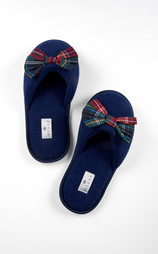Pantufas Atoalhadas com Laço Izabel