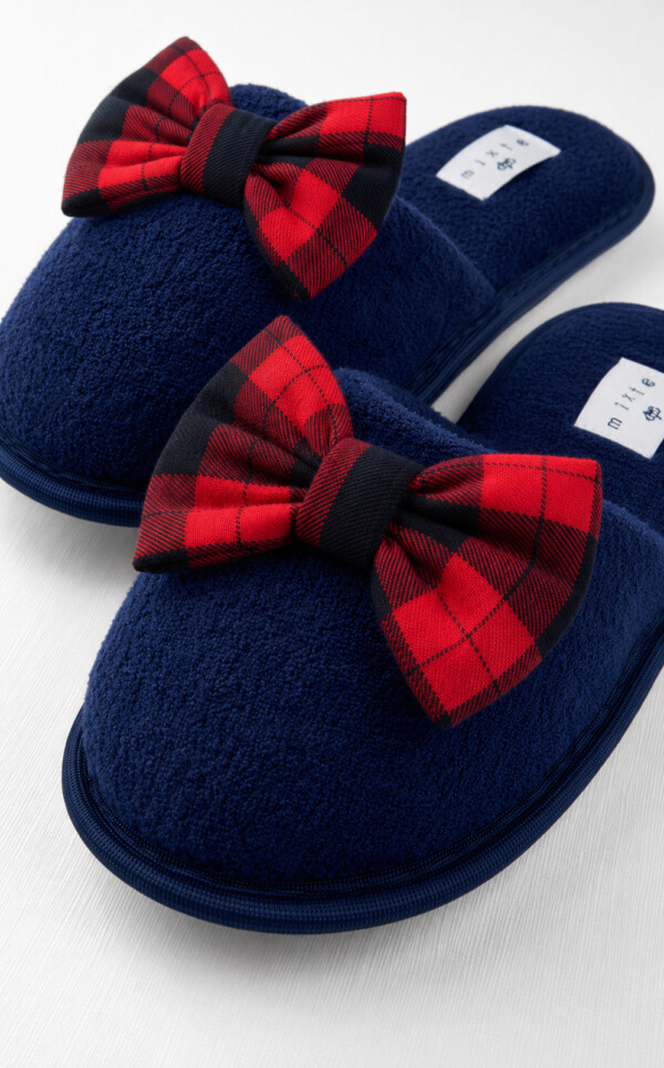Pantufas Atoalhadas com Laço Eleonor