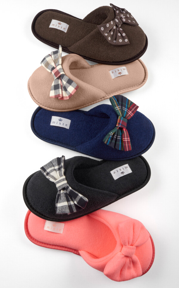 Pantufas Atoalhadas com Laço Izabel