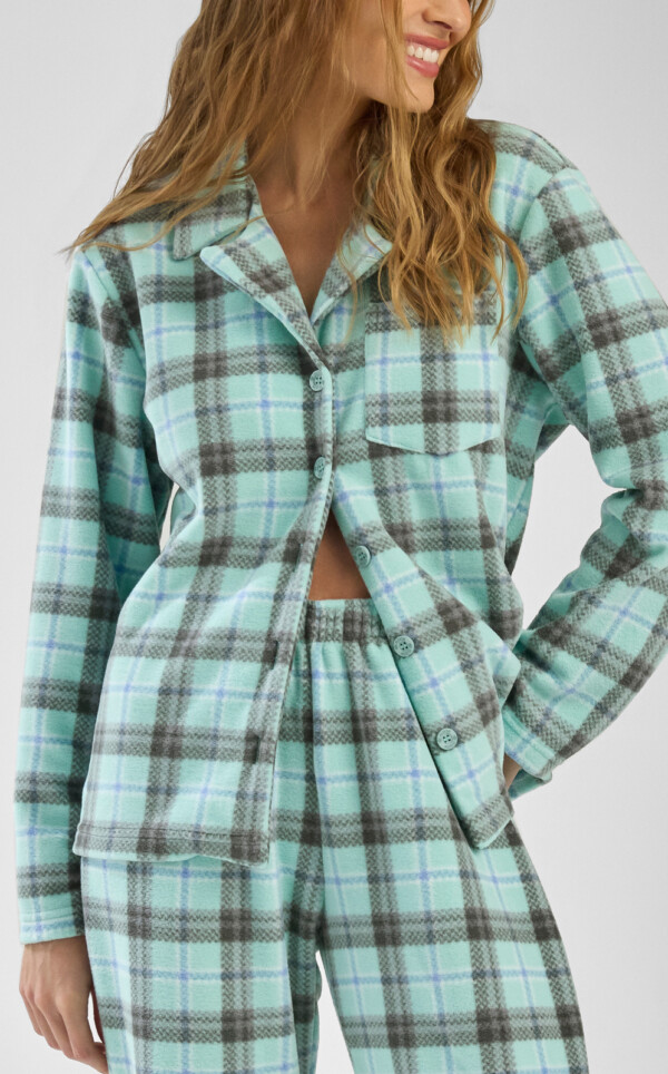 Pijama Americano Manga Longa com Calça Carmela