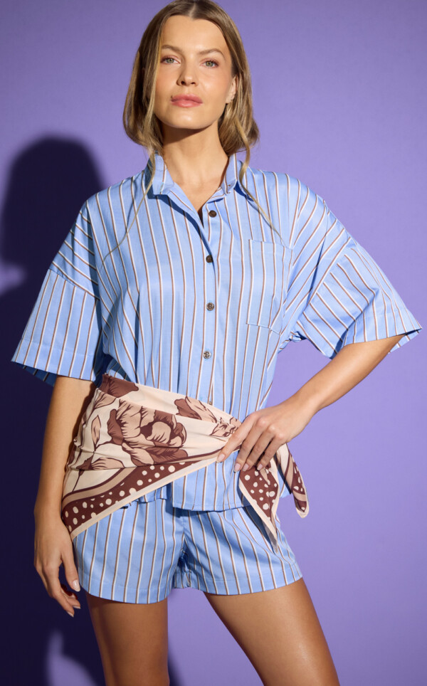 Pijama Americano Manga Curta com Shorts Willow
