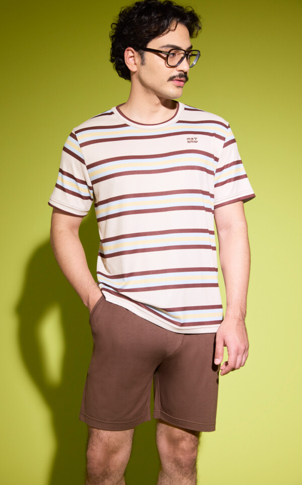Pijama Camiseta Manga Curta com Bermuda Rónán
