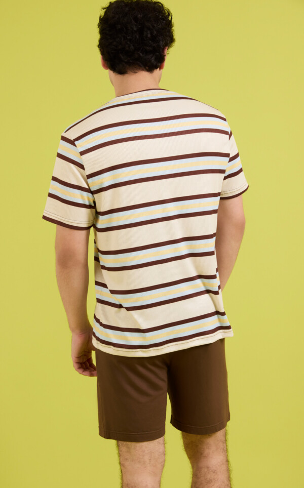 Pijama Camiseta Manga Curta com Bermuda Rónán