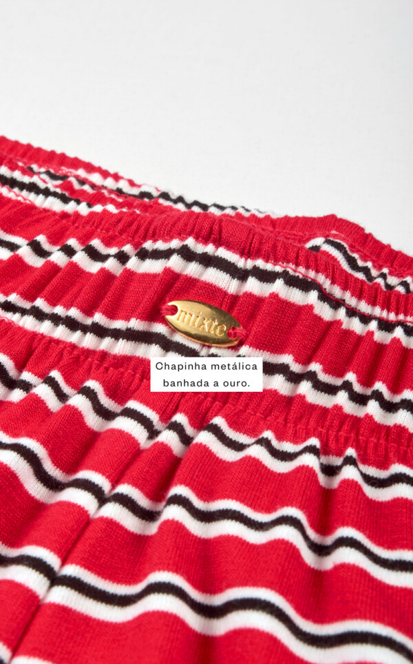 Pijama Blusa Manga Curta com Shorts Ivy