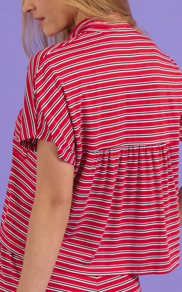 Pijama Americano Manga Curta com Shorts Ivy