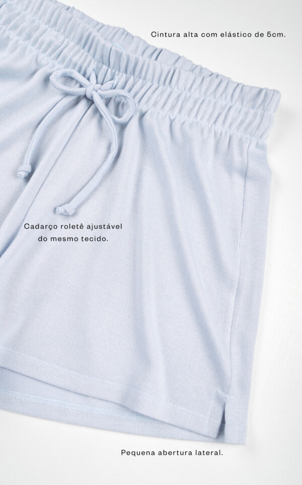 Pijama Blusa Manga Curta com Shorts Layla